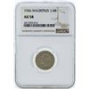 Image 1 : 1946 Mauritius 1/4 Rupee Coin NGC AU58