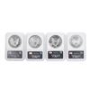 Image 2 : Set of 2002-2005 $1 American Silver Eagle Coins NGC MS69