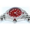 Image 2 : Rolex Ladies Stainless Steel Ruby and Diamond Datejust Wristwatch