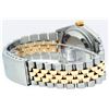 Image 2 : Mens Rolex 36mm Two Tone Yellow Gold Blue Vignette String Diamond DateJust Wrist