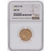 Image 1 : 1909-D $5 Indian Head Half Eagle Gold Coin NGC AU55