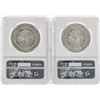 Image 2 : Set of (2) 1985MO and 1986MO Mexico $1 Silver Coins NGC MS66