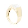 Image 3 : 14KT Yellow Gold Men's 0.35ct Diamond Ring
