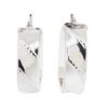 Image 1 : 14KT White Gold Hoop Earrings