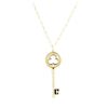 Image 1 : 18KT Yellow Gold Ladies 0.04ct Diamond Pendant and Chain