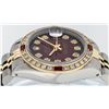 Image 3 : Rolex 14KT Two Tone Gold 0.70ctw Ruby and Diamond Datejust Ladies Wristwatch