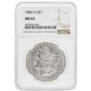 Image 1 : 1884-O $1 Morgan Silver Dollar Coin NGC MS63