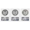 Image 2 : Set of 1995-1997 $1 American Silver Eagle Coins NGC MS69