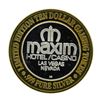 Image 2 : .999 Silver Maxim Hotel & Casino Las Vegas, NV $10 Limited Edition Gaming Token