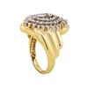 Image 3 : 10KT Yellow Gold 1ctw Diamond Cluster Ring