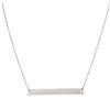 Image 1 : 14KT White Gold Bar Necklace
