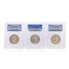 1945-D to 1947-D Walking Liberty Half Dollar Coins PCGS Graded MS65