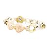 18KT Rose, Yellow and White Gold 0.20ctw Diamond Bracelet