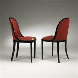 Paul T. Frankl side chairs, pair