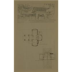 Frank Lloyd Wright Plate from the Wasmuth Po