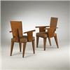 Andre Sornay armchairs, pair