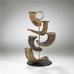 Carl Aubock Five Horn candlestick