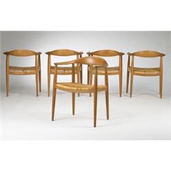 Hans Wegner Round chairs, set of 10