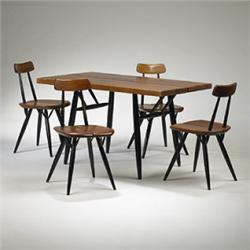 Ilmari Tapiovarra Pirkka dining table and ch