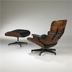 Charles and Ray Eames 670 lounge chair and o