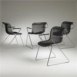 Charles Pollack Penelope chairs, set of four