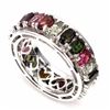 Image 1 : Natural Fancy Tourmaline 37 Carats Eternity Band