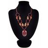 Image 1 : Natural Diamond Polished Stone Hand Made Necklace
