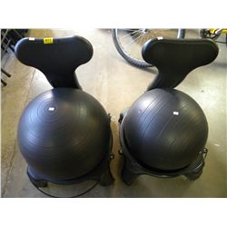 2 EXERCISE BALL SEATS