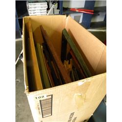 LARGE BOX OF MISC PICTURE FRAMES