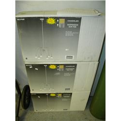 3 BOXED 24X49" CHANDELLIER FIXTURES