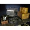 Image 1 : BOX OF 10" SCREWS & STAINLESS KNIFE SET/6 LARGE ROLLS OF TAPE