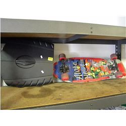 SKATEBOARD/FOLDING DART BOARD