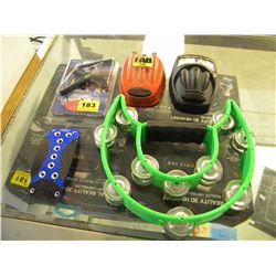 2 DAN ELECTRO GUITAR FOOT PEDALS & GUITAR CAPO & TUNNER