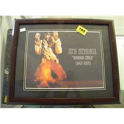 FRAMED JIMMY HENDRIX VOODOO CHILD 1942-1970 PHOTO