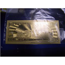24K AMERICAN COLLECTIBLE GF $100 DOLLAR BILL