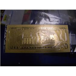 24K AMERICAN COLLECTIBLE GF $20 DOLLAR BILL