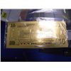 Image 1 : 24K AMERICAN COLLECTIBLE GF $10 DOLLAR BILL
