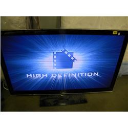 50" SAMSUNG TV ON STAND WITH REMOTE (DISPLAY ISSUE SEE PHOTO)