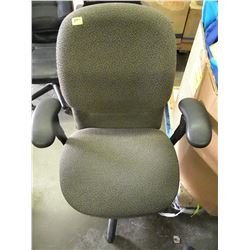 GREY SWIVEL STENO OFFICE CHAIR