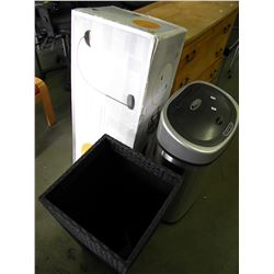 STAINLESS GARBAGE CAN/RATTAN PLANTER POT/BOX ARC LAMP