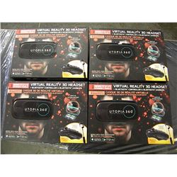 4 UTOPIA 3D HEAD SETS