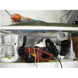 2 SHELVES OF MISC