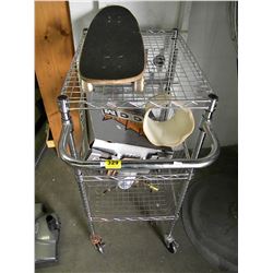 ROLLING CART AND CONTENTS
