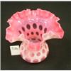 Image 2 : FENTON Cranberry Coin Dot 6" Vase #1925