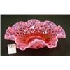 Image 1 : FENTON Cranberry Opalescent 10" Bowl