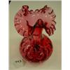 Image 1 : CRANBERRY Thumbprint 8" Vase