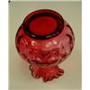 Image 3 : CRANBERRY Thumbprint 8" Vase