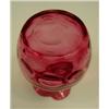 Image 3 : CRANBERRY Inverted Thumbprint 6" Vase