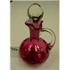 Image 1 : CRANBERRY Inverted Thumbprint Cruet