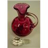 Image 2 : CRANBERRY Inverted Thumbprint Cruet